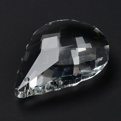 Transparent Glass Pendants GLAA-R223-03E-1