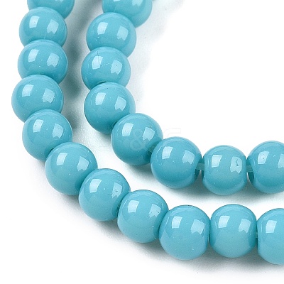 Opaque Solid Color Glass Beads Strands LS-GLAA-T032-P4mm-13A-1