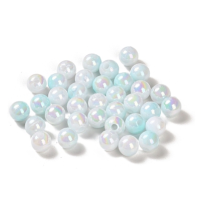 Opaque Acrylic Beads X-OACR-Z016-01B-02-1