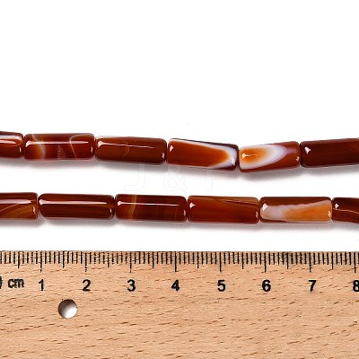 Dyed Natural Agate Beads Strands G-G203-01D-1