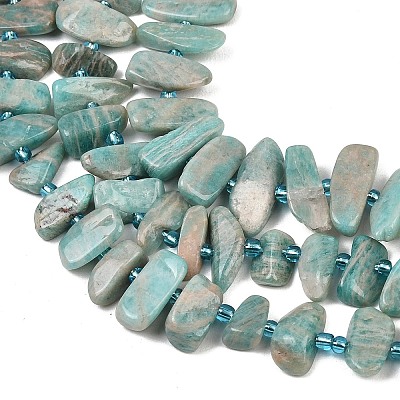 Natural Amazonite Beads Strands G-P619-A04-01-1