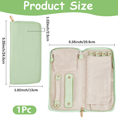 PU Leather Jewelry Zipper Bags ABAG-WH20001-41A-1