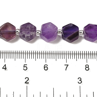 Natural Amethyst Beads Strands G-P534-A13-01-1