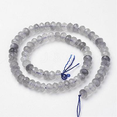 Natural Cloudy Quartz Beads Strands G-F362-04-5x8mm-1