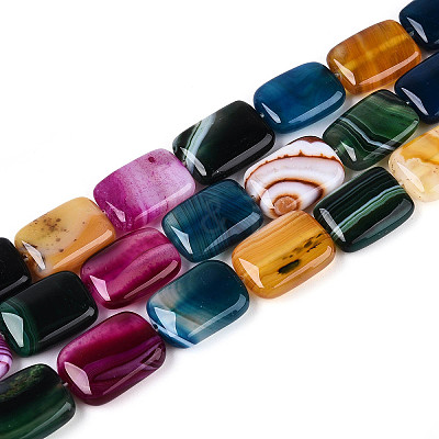 Natural Agate Beads Strands G-N356-03A-13-1