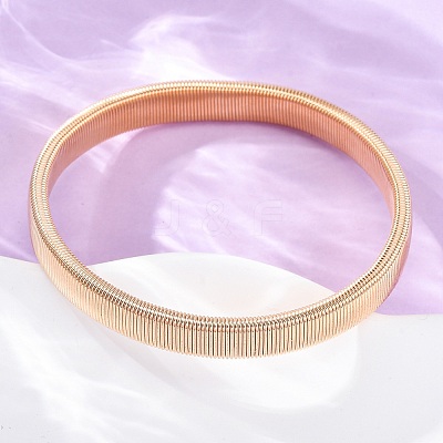 Iron Stretch Bracelets for Men Women BJEW-G741-01KCG-1