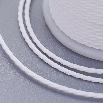 Round Waxed Polyester Cord YC-G006-01-1.0mm-02-1