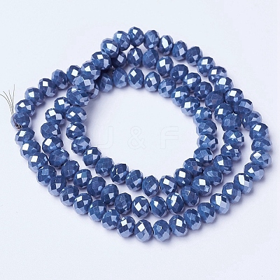 Electroplate Glass Beads Strands LS-EGLA-A034-P1mm-A05-1