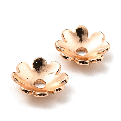 Rack Plating Brass Bead Cap KK-F856-02A-RG-1