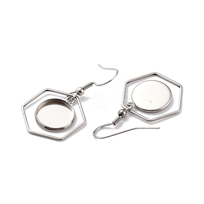 Tarnish Resistant 201 Stainless Steel Earring Hooks STAS-Z036-12P-1