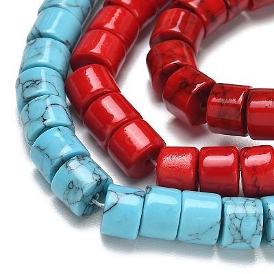 Natural Gemstone Column Bead Strands G-E266-05M-01-1