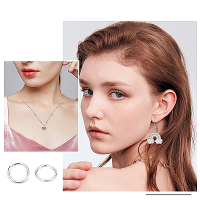 925 Sterling Silver Open Jump Rings STER-DC0001-04-1