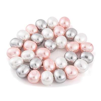 Shell Pearl Beads Strands BSHE-L035-E06-1