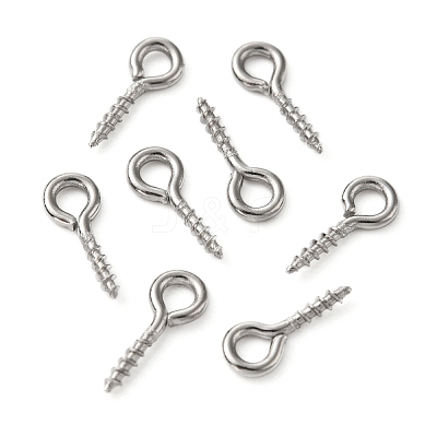 Tarnish Resistant 304 Stainless Steel Screw Eye Pin Peg Bails STAS-L234-165C-P-1