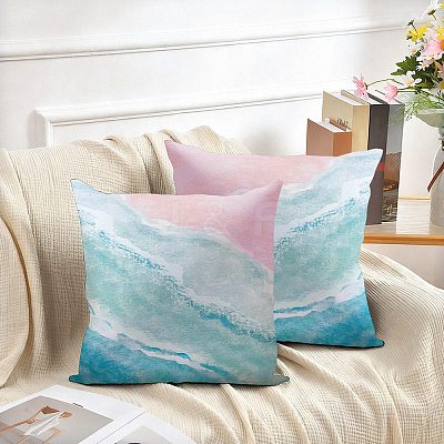 Square Polyester Pillow Case AJEW-WH20080-67A-1