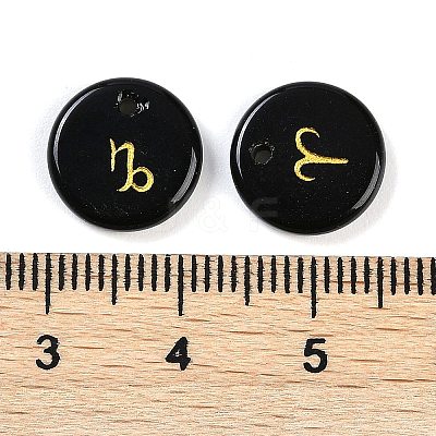 Natural Obsidian Pendants G-K359-04C-1