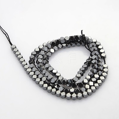 Electroplate Non-magnetic Synthetic Hematite Beads Strands G-J212B-01-1