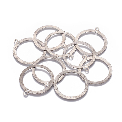 Tarnish Resistant 201 Stainless Steel 2-Loop Link Pendants X-STAS-L234-018P-1