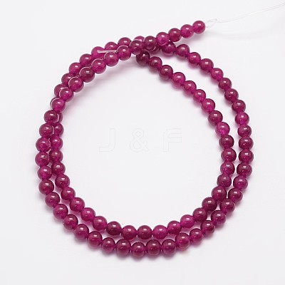 Natural & Dyed Malaysia Jade Bead Strands X-G-A146-4mm-A15-1