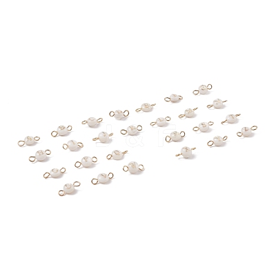 26Pcs 26 Styles Natural Freshwater Shell Beads Connector Charms PALLOY-JF01550-1