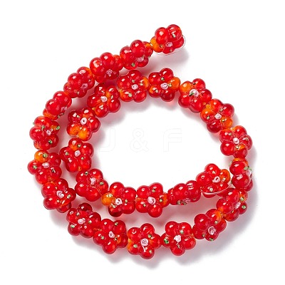 Handmade Lampwork Beads Strands LAMP-D015-08H-1