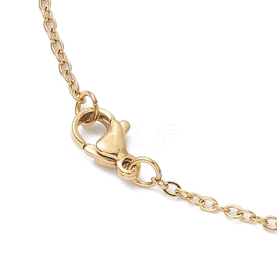 Natural Paua Shell Pendant Necklaces NJEW-JN05141-02-1