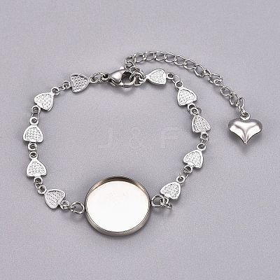 Tarnish Resistant 304 Stainless Steel Bracelet Making STAS-L248-004P-B-1