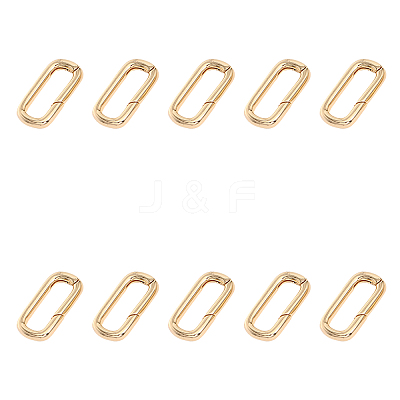 Brass Spring Gate Rings FIND-WH0127-90G-1