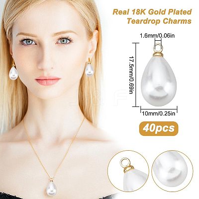 ABS Plastic Imitation Pearl Pendants KK-BC0010-75-1
