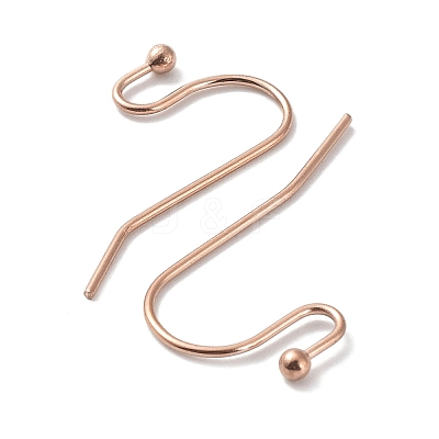 Ion Plating(IP) 316 Stainless Steel Earring Hooks STAS-E145-09RG-1