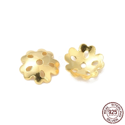 925 Sterling Silver Bead Caps STER-F055-04G-1