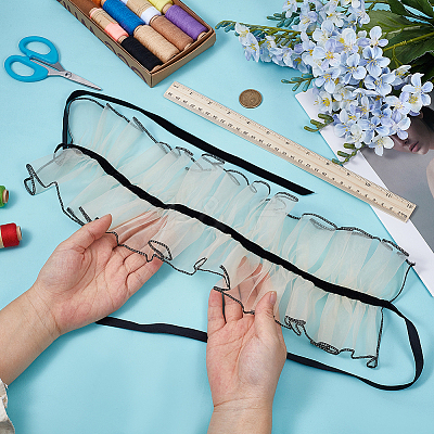 Detachable Organza False Collar for Women DIY-WH0816-161-1