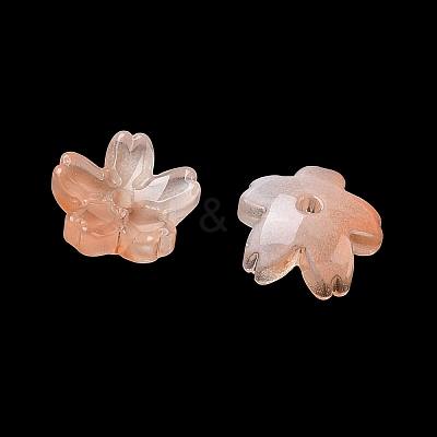 Dyed & Heated Glass Bead Caps GLAA-Z019-03K-1