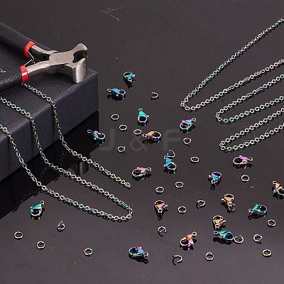 DIY Chain Jewelry Set Making Kit STAS-SZ0002-27-1