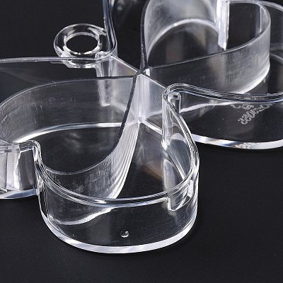 6 Grids Transparent Plastic Box CON-B009-01-1