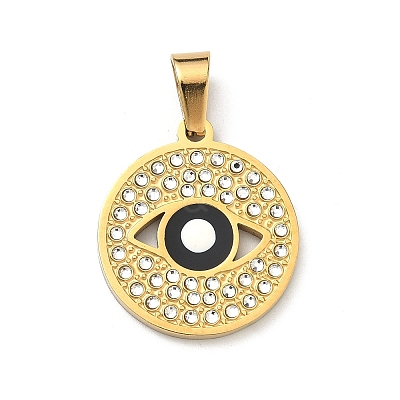 304 Stainless Steel Enamel Pendants STAS-H255-01E-G-1