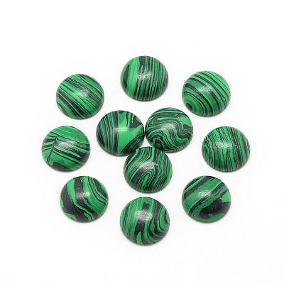 Synthetic Malachite Cabochons G-R416-20mm-38-1