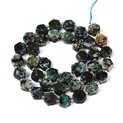 Natural African Turquoise(Jasper) Beads Strands G-P534-A26-01-1