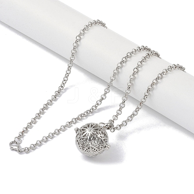 Brass Pendant Necklaces NJEW-G089-15B-P-1