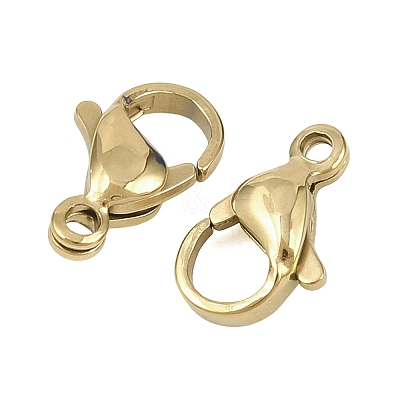 304 Stainless Steel Lobster Claw Clasps STAS-D218-01G-05-1