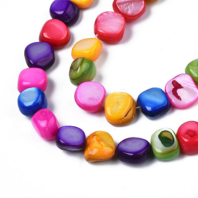 Natural Trochid Shell/Trochus Shell Beads Strands SHEL-S258-083-B08-1