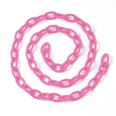 Opaque Acrylic Cable Chains SACR-N010-001F-1