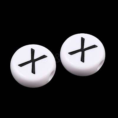 Opaque Acrylic European Beads AC-CBA3BDD-01X-1