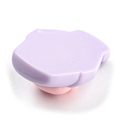 Pig Theme Opaque Resin Cabochons RESI-C042-03A-1