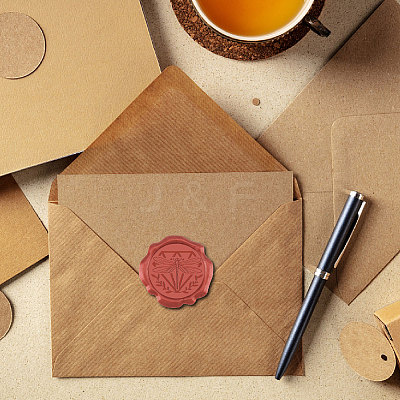 50Pcs Adhesive Wax Seal Stickers DIY-CP0009-89C-1