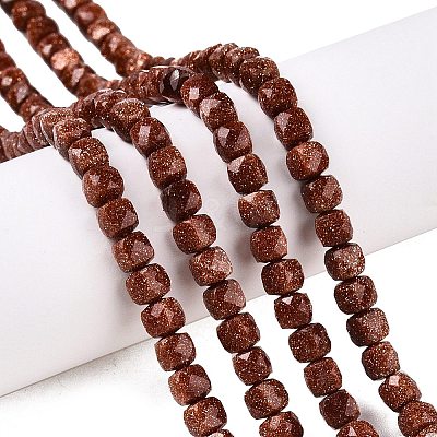 Synthetic Goldstone Beads Strands G-N342-129-1
