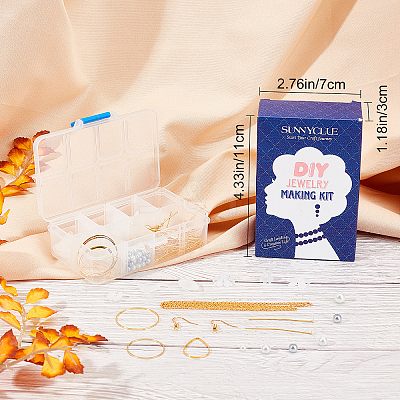 DIY Petal Earring Making Kits DIY-SC0013-77G-1