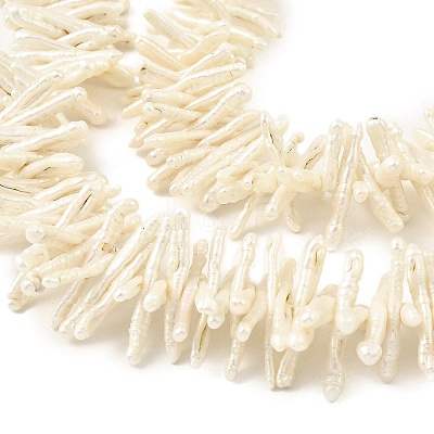 Natural Baroque Keshi Pearl Beads Strands PEAR-B004-03A-02B-1