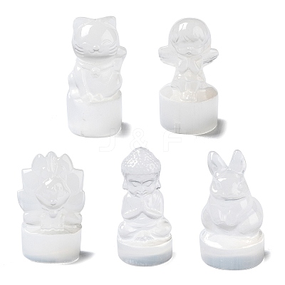Natural Selenite Ornaments Figurine DJEW-B010-02-1