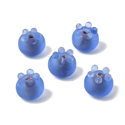 Frosted Handmade Lampwork Beads LA-CBA89BB-02-1